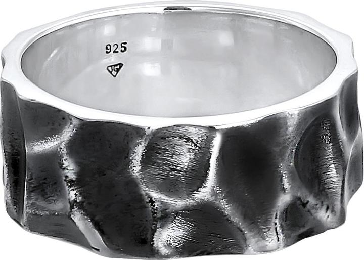 Produktbild Kuzzoi Ring Herren Bandring Geschmiedet Used Look 925 Silber (66, 925 Silber)