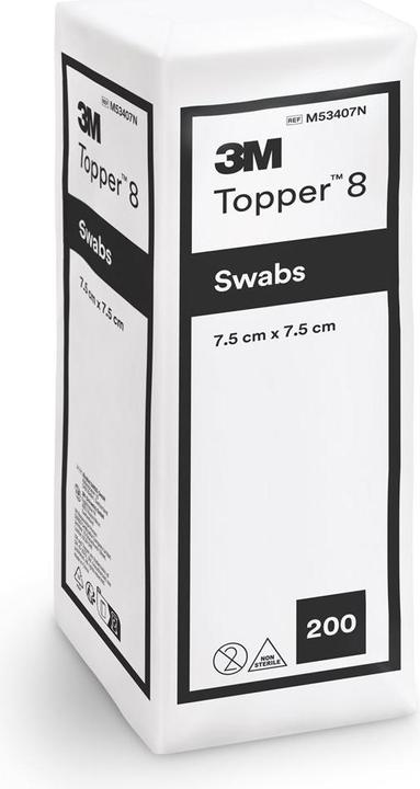 Produktbild Topper 8 NW Kompressen 5x5cm unsteril 200 Stk