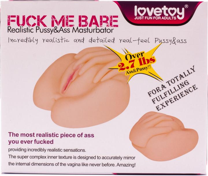 Lovetoy Love Toy - F*ck Me Bare Realistic Pussy & Ass Masturbator