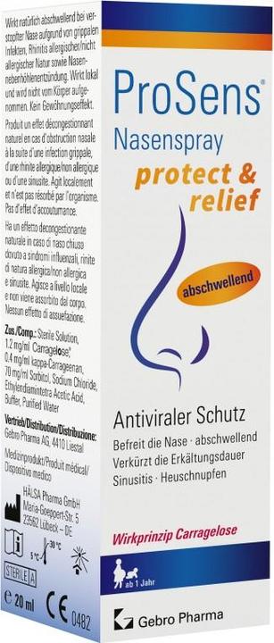 Nährwerte und Zutaten ProSens protect & relief (1 Stück)