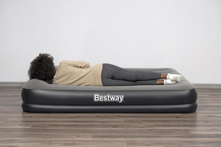 Actual product image Bestway Tritech Queen Air Mattress with Built-in USB Pump 2.03 m x 1.52 m x 36 cm