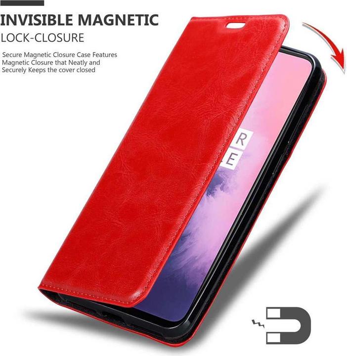 Productafbeelding Cadorabo Boek Onzichtbare Magneethoes (OnePlus 7)