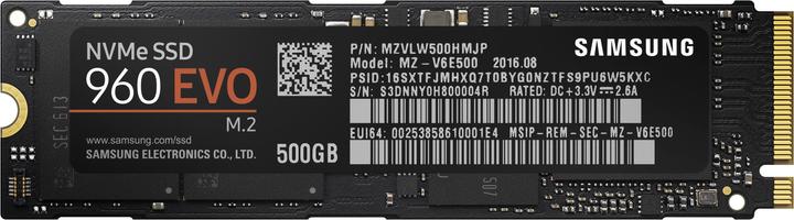 Actual product image Samsung 960 Evo (500 GB, M.2)