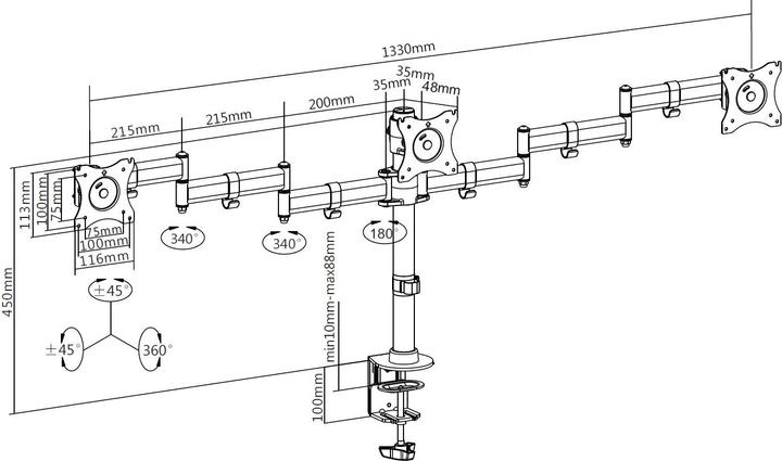 Produktbild equip Tischhalterung (Tisch, 27")