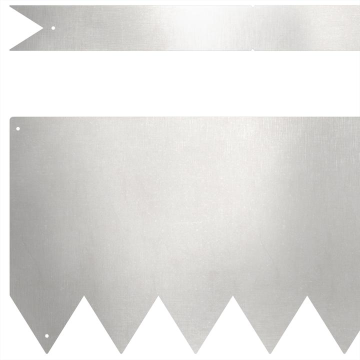 Produktbild VidaXL Rasenbegrenzungen 30 Stk 100x0,5x20 cm Edelstahl (100 cm)