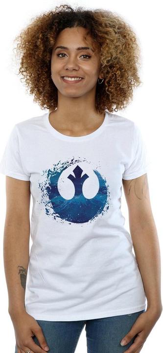 Immagine prodotto Star Wars The Rise Of Skywalker Resistance Symbol Wave Maglietta Donna (XL)