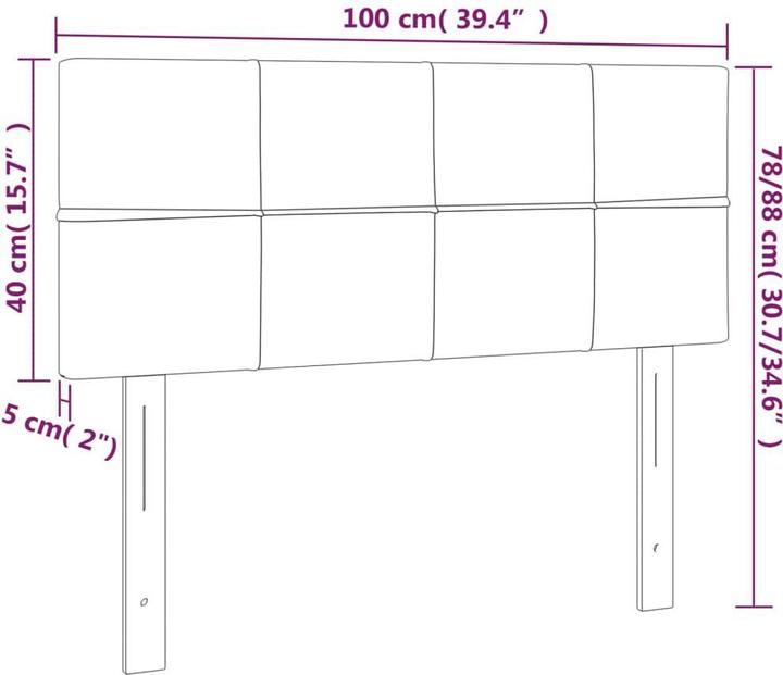 Produktbild VidaXL Adaline (100 x 5 x 88 cm)