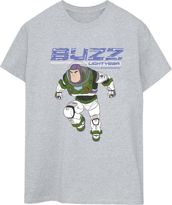 Actual product image Disney Womens/Ladies Lightyear Buzz Jump To Action Cotton Boyfriend T-Shirt (XL)
