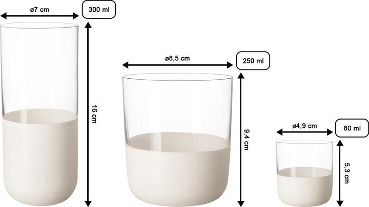 Actual product image Villeroy & Boch Manufacture Rock (3 dl, 12 x, Shot glass)