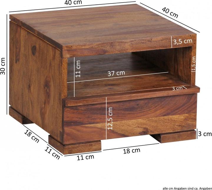 Actual product image FineBuy Bedside cabinet (40 x 30 x 40 cm)