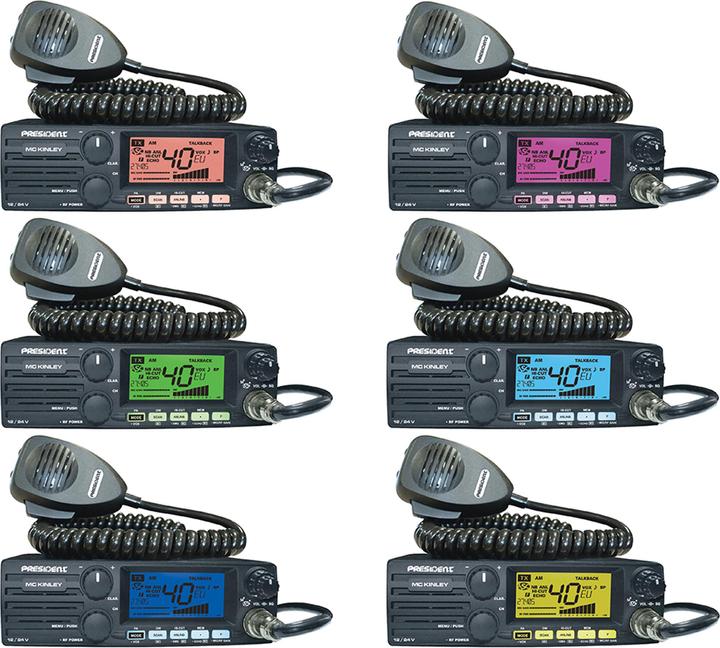 Image du produit PNI Package Radio CB Président MC KINLEY ASC AM FM LSB + Antenne CB ML70, longueur 70 cm, 26-30