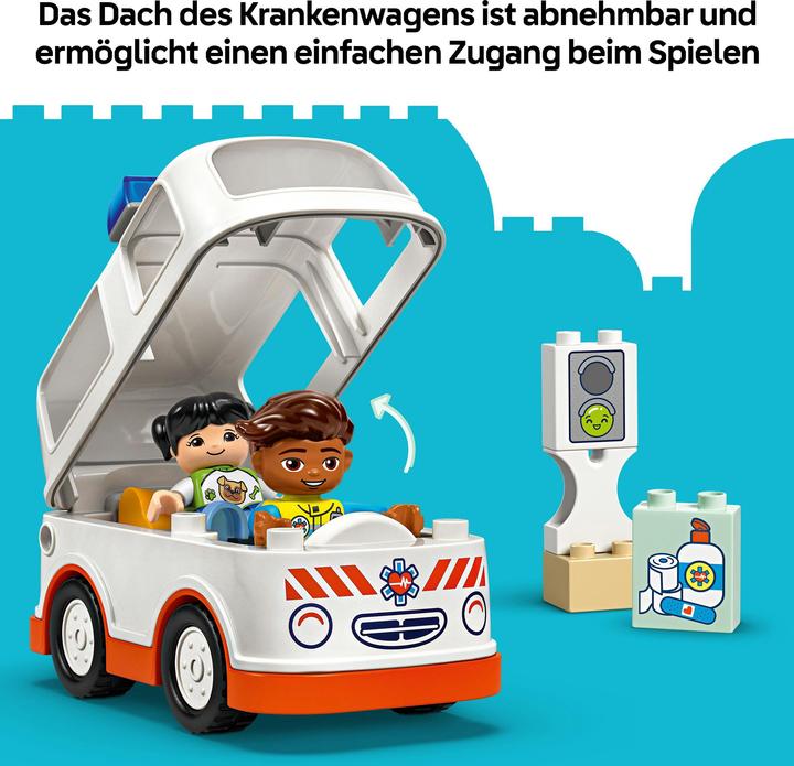 Actual product image LEGO Rettungswagen mit Fahrer (10447)