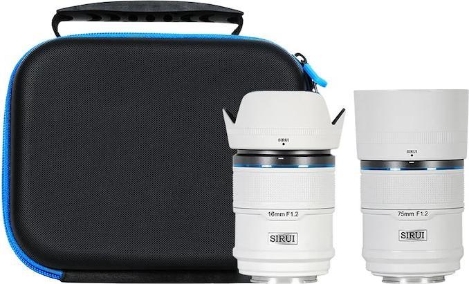 Actual product image Sirui Sniper AS-2S-EW 16mm & 75mm F1.2 APS-C/S35 Auto-Focus Lens(E Mount,White) (Sony E, APS-C / DX)