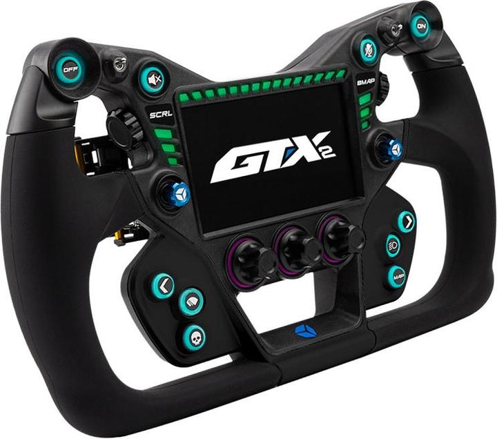 Actual product image Cube Controls GTX2 steering wheel, black/blue - 30 cm grip