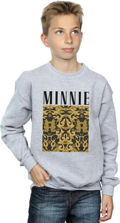 Actual product image Disney Boys Minnie Mouse Baroque Pattern Sweatshirt (128)
