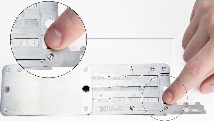 Actual product image Billfodl Crypto Wallet