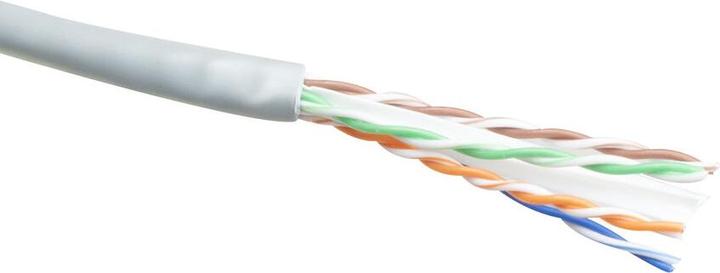 Produktbild CAT6 U/UTP solid twisted pair cable, PVC, AWG 24, CPR: B2ca, 305 m CAT6 U/UTP AWG24 SOLID 305M (U/UTP, CAT6, 305 m)