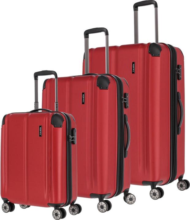 Produktbild Travelite City 4-Rollen Kofferset 3tlg. (250 l, XL (ab 115l))