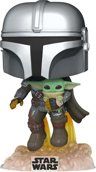 Actual product image Funko POP! - Star Wars - The Mandalorian: Mando w. Jet Pack