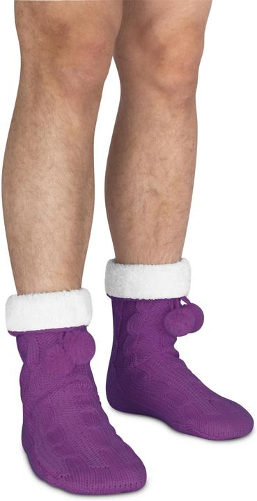 Produktbild Normani Strick-Hausschuhe mit Bommeln und ABS (Einzelpack, 40 - 44)