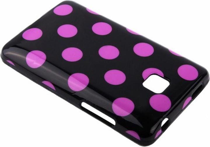 Produktbild König Design Schutzhülle TPU Punkte Case für Handy LG Optimus L3 II / E430 (Optimus L3)