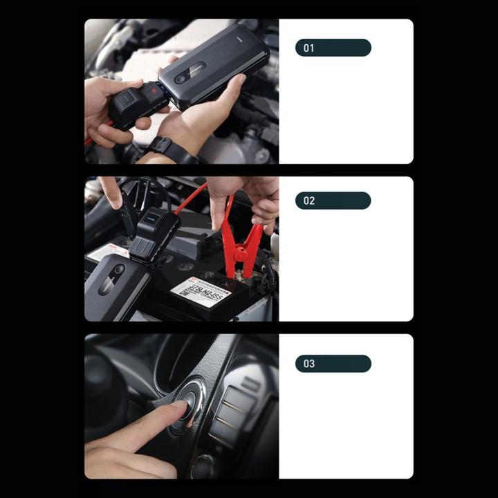 Immagine prodotto Baseus Avviatore di emergenza per auto Super Energy (10000 mAh, 12 W, 37 Wh)