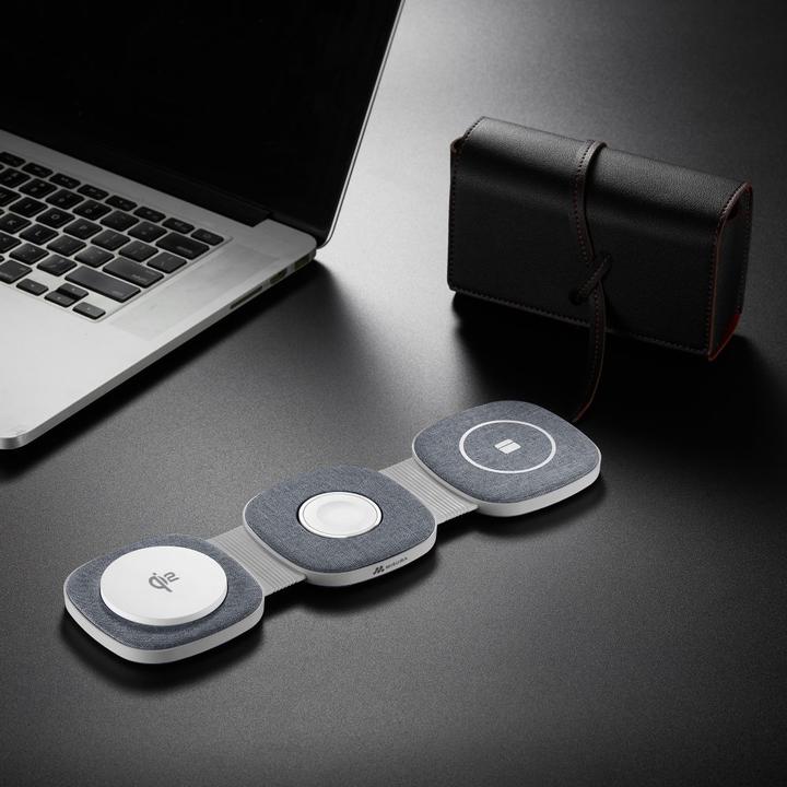 Actual product image Misura MH06 Foldable wireless magnetic charger - GRAY