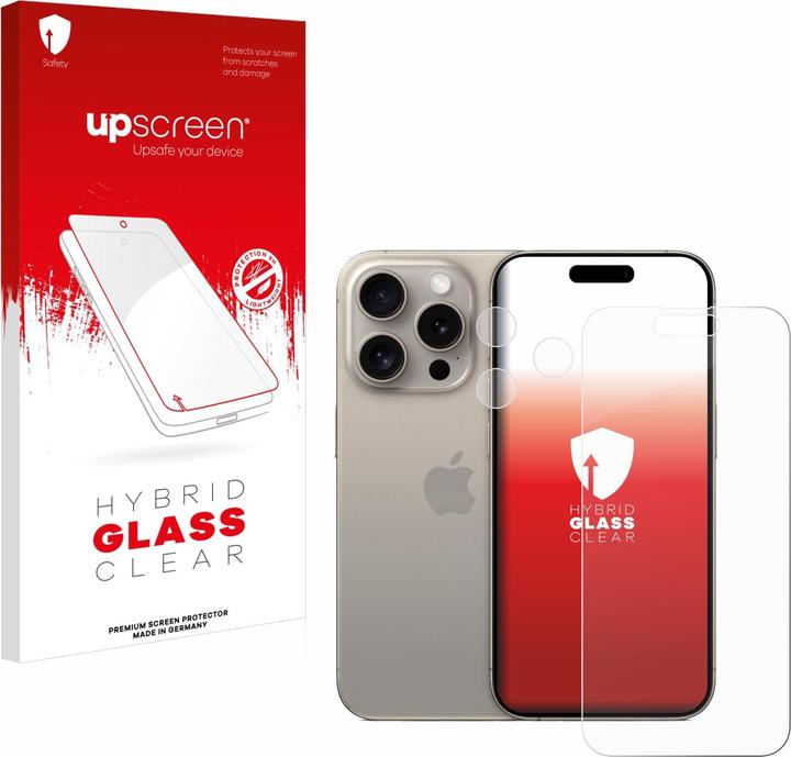 Produktbild upscreen Scratch Shield Panzerglasfolie (1 Stück, Apple iPhone 15 Pro)