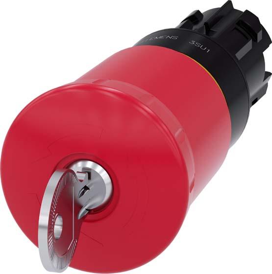 Produktbild Siemens 3SU1000-1HN20-0AA0 Not-Halt-Pilzdrucktaster 1 St.