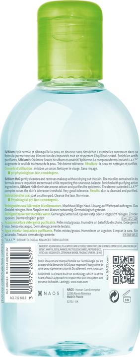 Actual product image Bioderma Sébium H2O (Micelle water, 250 ml)