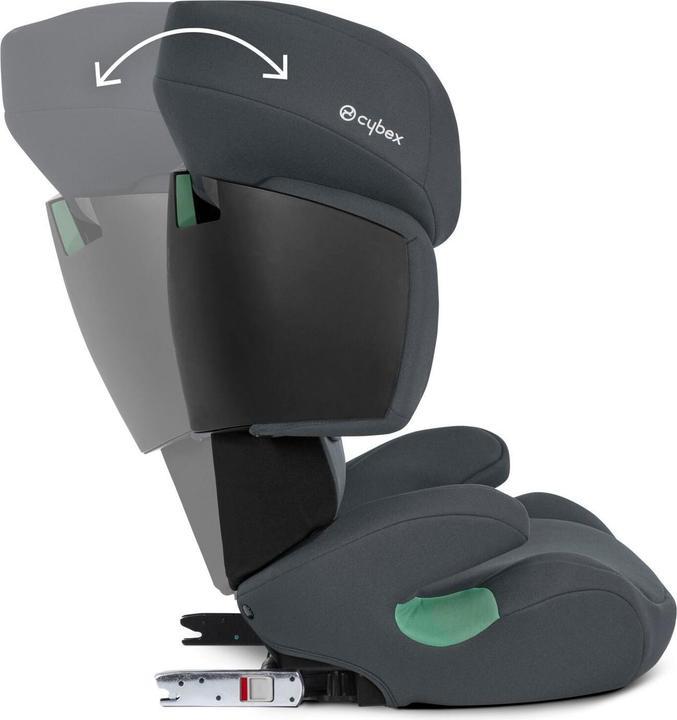 Produktbild Cybex SOLUTION X I-FIX Cobblestone Grey | dark grey (Kindersitzerhöhung, ECE R129/i-Size Norm)