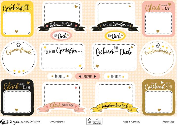 Actual product image Avery Motif sticker