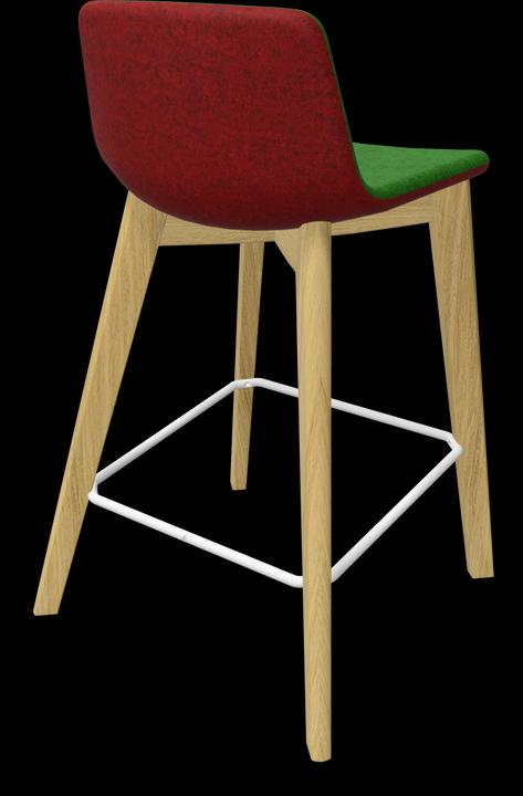 green melange, White, Ash natural light grey stained
