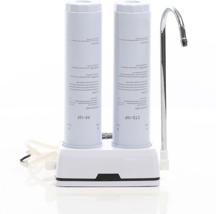 Naturewater Filtre à eau NW-2-PPCTO avec Robinet Cartouche sédiment PP Charbon actif Filtration Eau