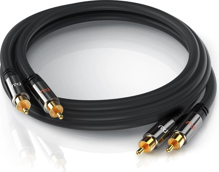 Actual product image Primewire Stereo Cinch Audio Cable, RCA, HiFi Audio Cable multiple shielded, 2x Cinch to 2x Cinch (5 m, Cinch)