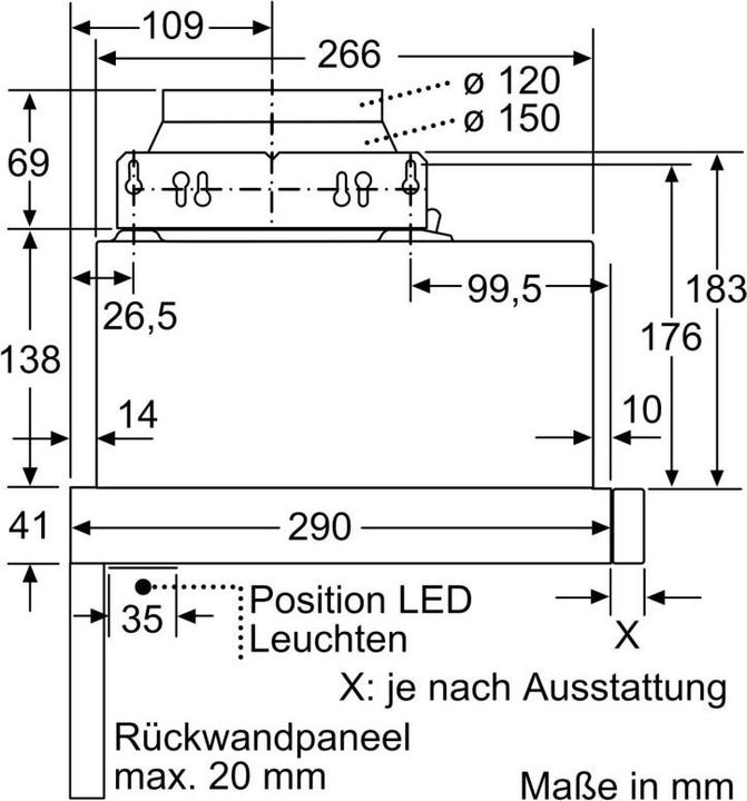 Produktbild Neff D46ED22X1 (Flachschirmhaube)
