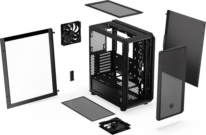 Actual product image Endorfy ARX 500 Core (schwarz, Tempered Glass) (mATX, ATX, Mini-ITX)
