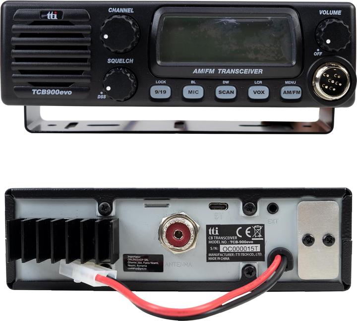 Image du produit PNI Kit radio CB TTi TCB-900 EVO + antenne CB ML29, longueur 34 cm