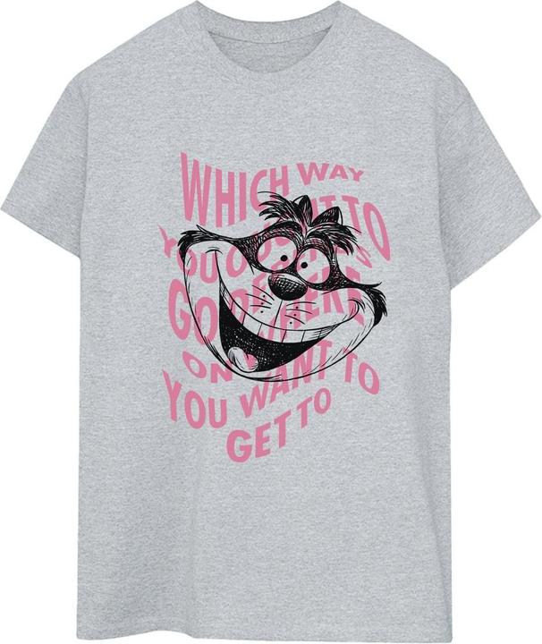 Immagine prodotto Disney Alice In Wonderland Chesire Cat Maglietta Ampia Donna (4XL)