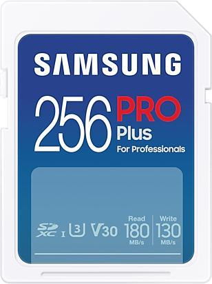 Productafbeelding Samsung SD PRO Plus MB-SD256SB/WW 256 GB + verzendkosten (256 GB, SDXC, U3, UHS-I)