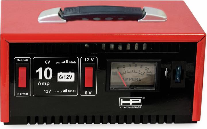 HP Autozubehör Batterie-Ladegerät 20510, 6/12 V, 10 A, Normal- und Schnellladung (6V, 12V, 10 A)