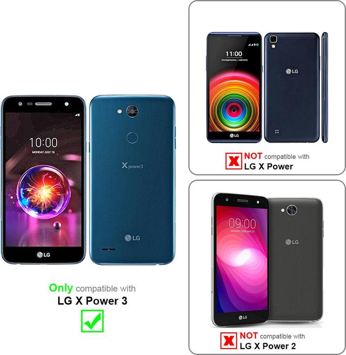 Produktbild Cadorabo Flip wie Invisible Cover (LG X Power 3)