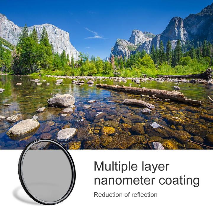 Immagine prodotto K&F Concept Filtro polarizzatore circolare 52MM Ultra-Slim 18 Rivestimenti multistrato (Serie C) (52 mm, Filtri polarizzanti)