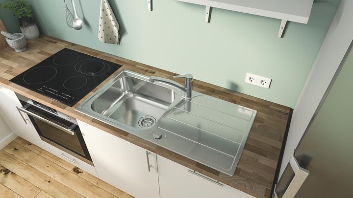 Actual product image Grohe Kitchen faucet with single lever mixer Start Eco glossy chrome 31685000