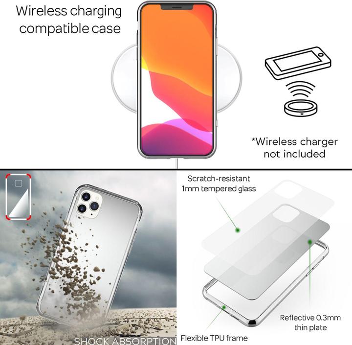 Produktbild Nalia Spiegel Hartglas Hülle (Apple iPhone 11 Pro)