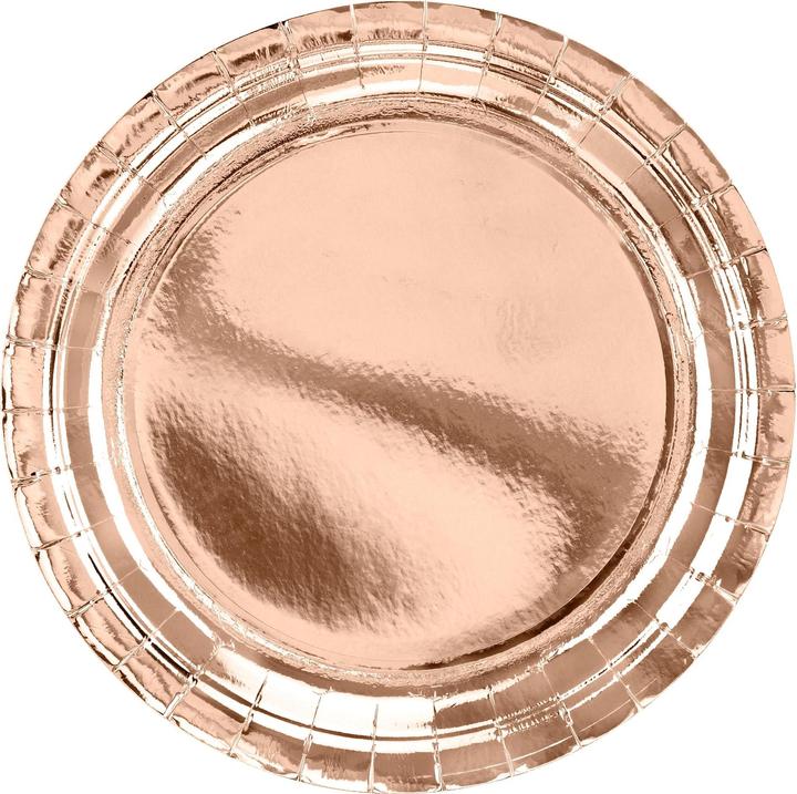 Actual product image Partydeco Plate Rose gold metallic (6 x)