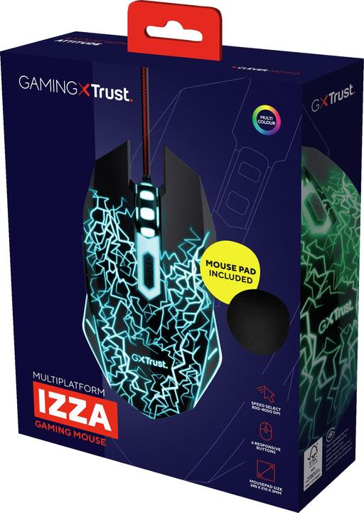 Immagine prodotto Trust Mouse E Tappetino Gxt783x Izza (Cablato)