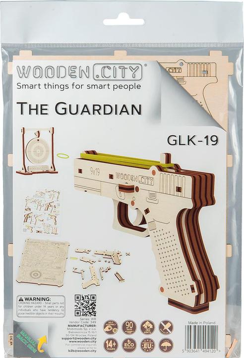 Actual product image WoodenCity Pistol GLK-19 Weapons