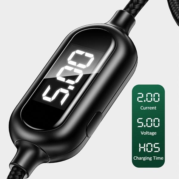 Produktbild Usams USB USB-A Cable - Lightning 1.2m Black (63800-uu) (1.20 m, USB 3.0)