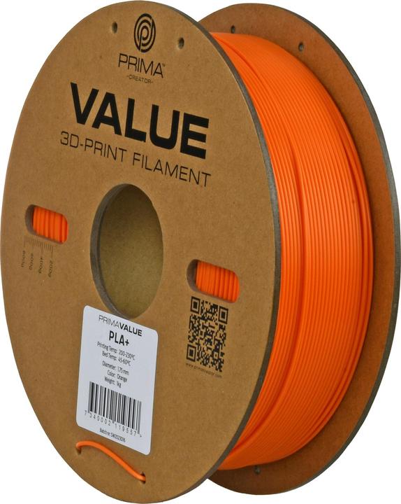 Produktbild Prima Creator PrimaValue PLA+ (PLA, 1.75 mm, 1.32 g, Orange)